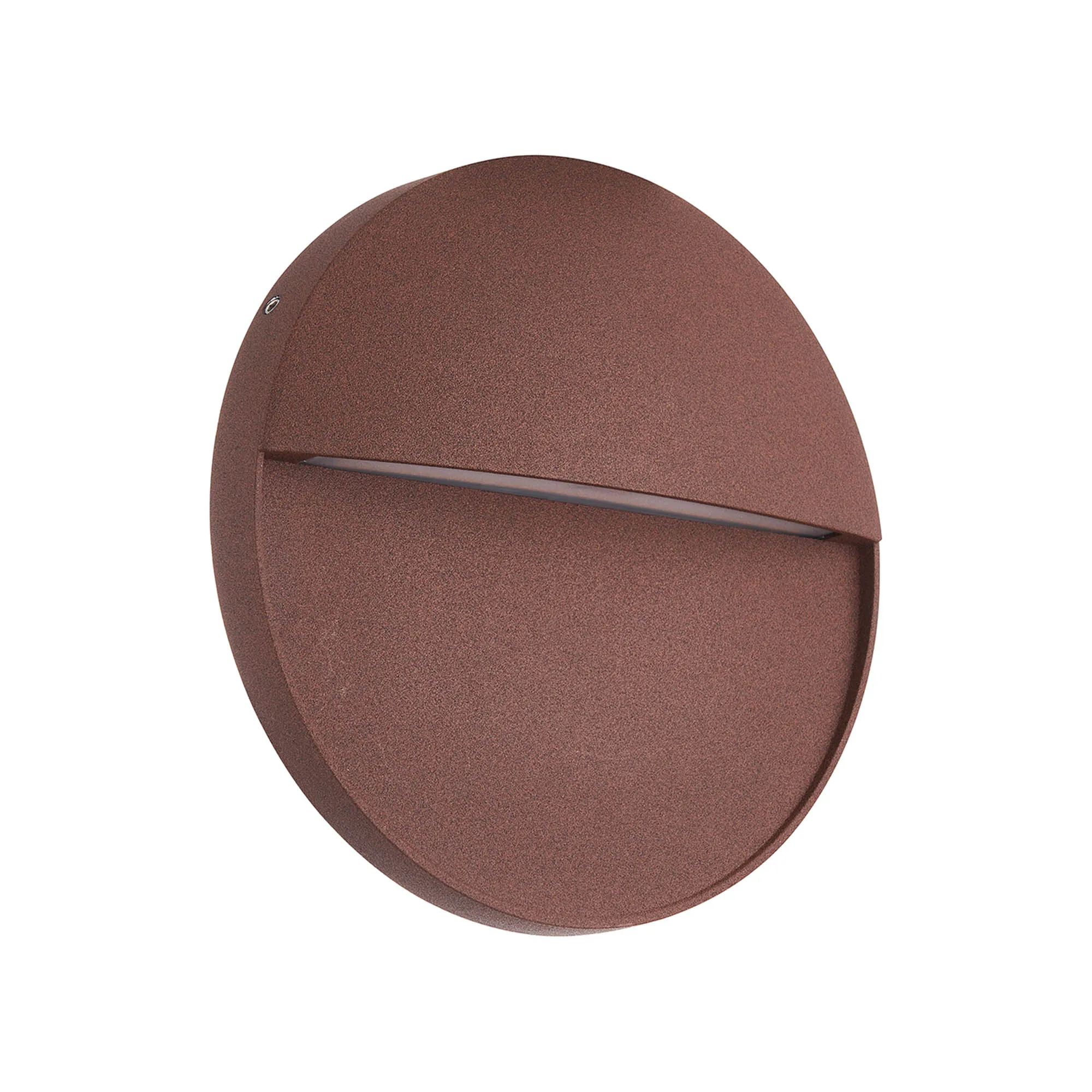 Baker Large Round Wall Lamp 6W LED IP54 Rust Brown